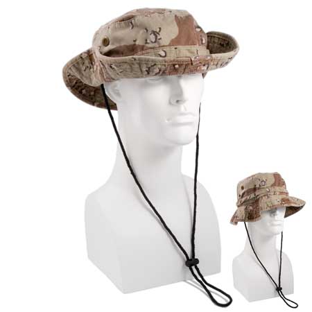 1pc Desert Camouflage Safari Boonie Hat - Single Piece