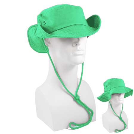 1pc Lime Green Safari Boonie Hat - Single Piece