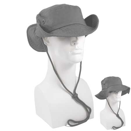 1pc Light Grey Safari Boonie Hat - Single Piece