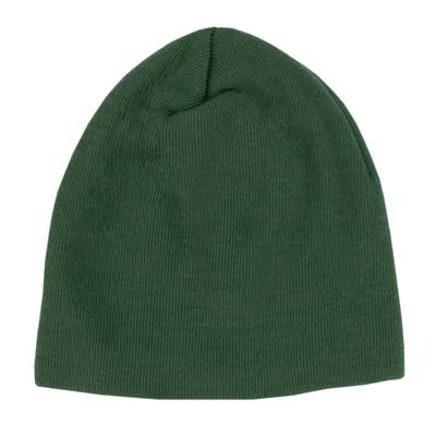 Hunter Green USA Made Solid Beanie Winter Hat - Single Piece