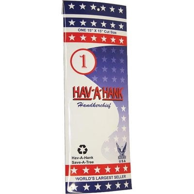 Mens Handkerchief - White - 15x15 - USA Made