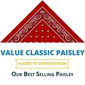 Classic Paisley Handkerchiefs - Imported - 100% cotton
