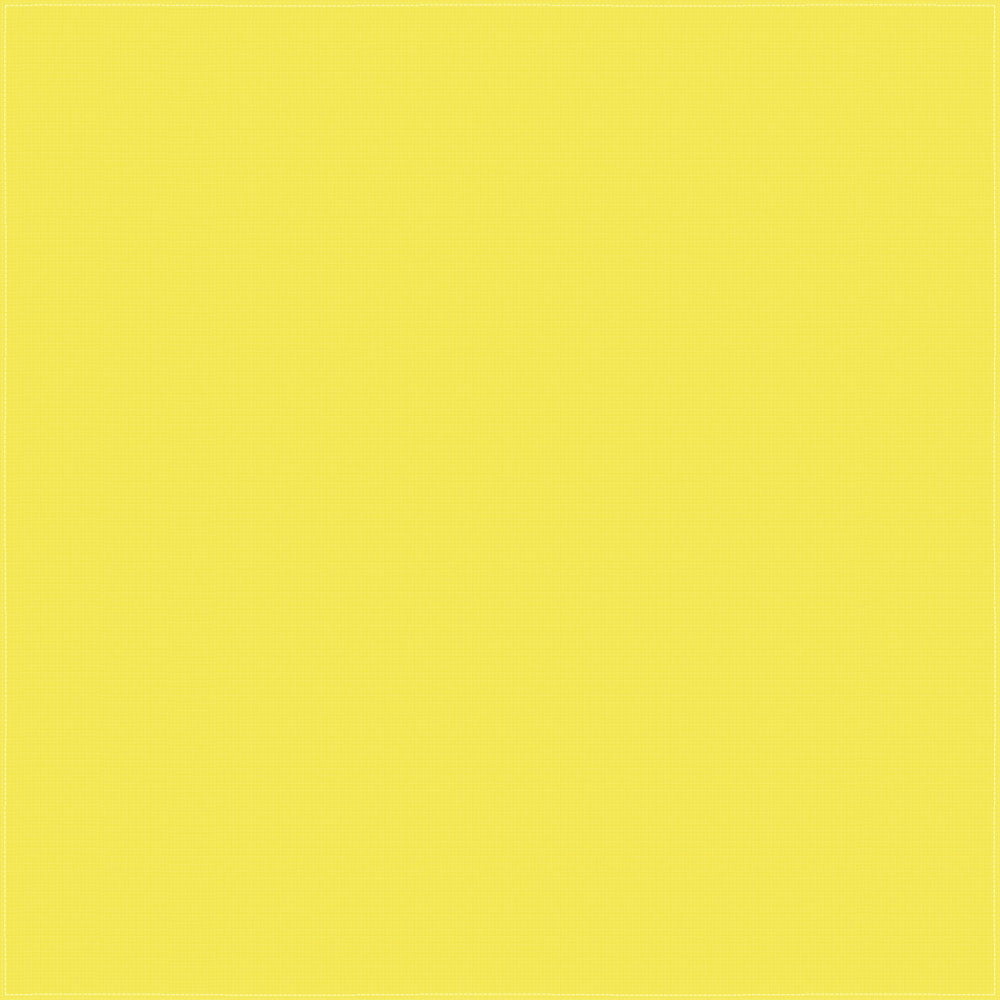 1pc Light Yellow Solid Handkerchief - Single 1pc 14x14