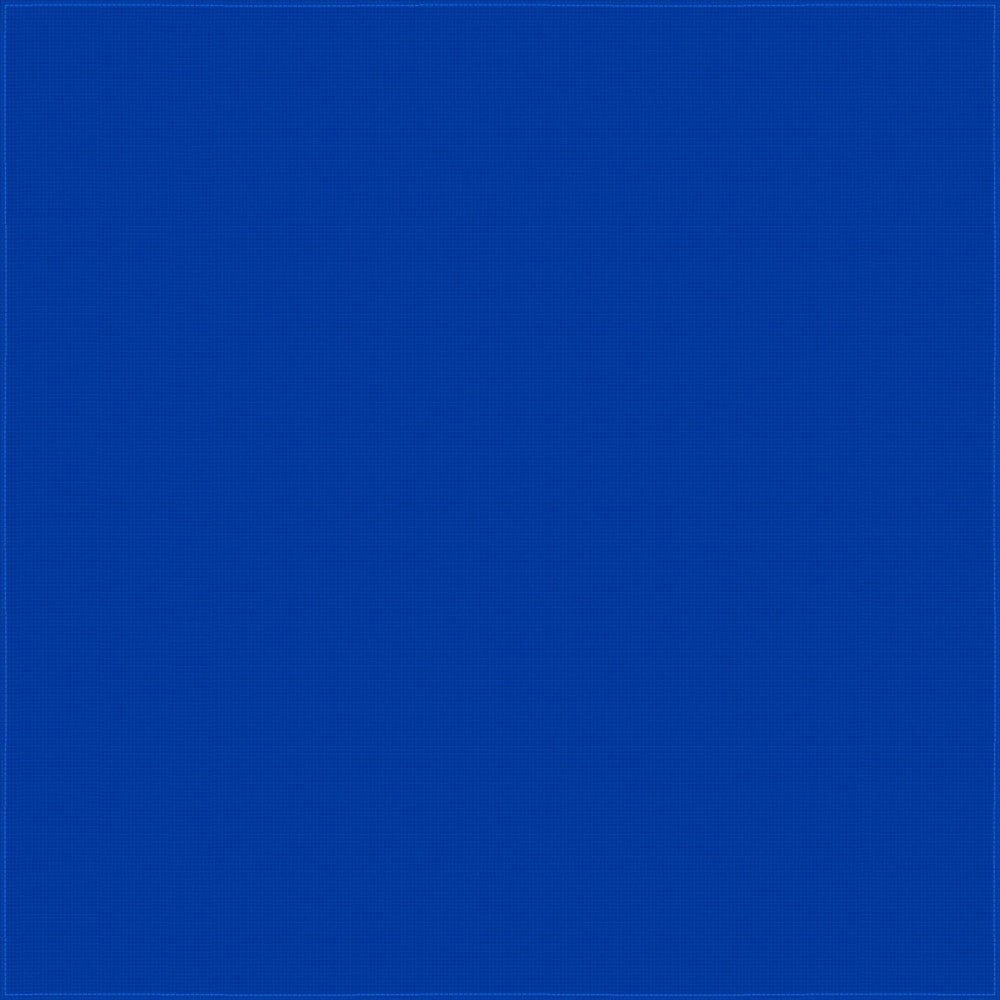 1pc Royal Blue Blue Solid Handkerchief - Single 1pc 14x14