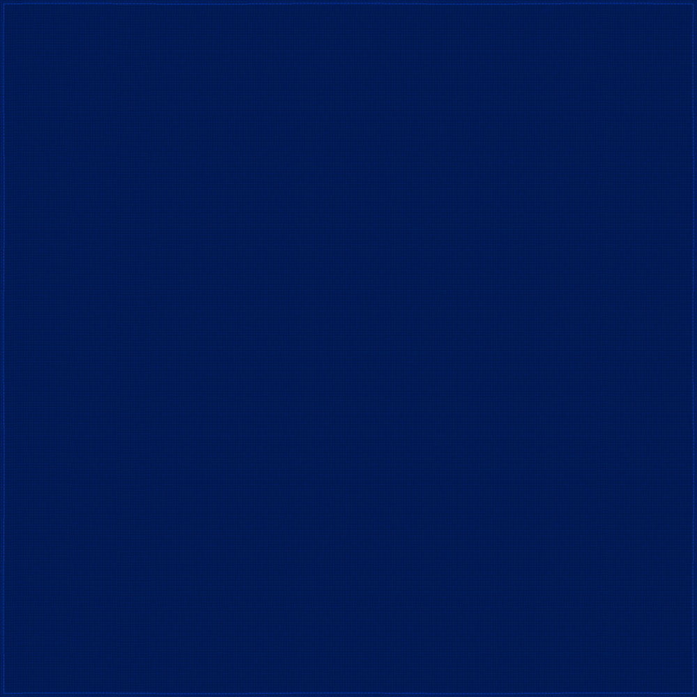 1pc Navy Blue Solid Color Handkerchiefs - 100% Cotton - 