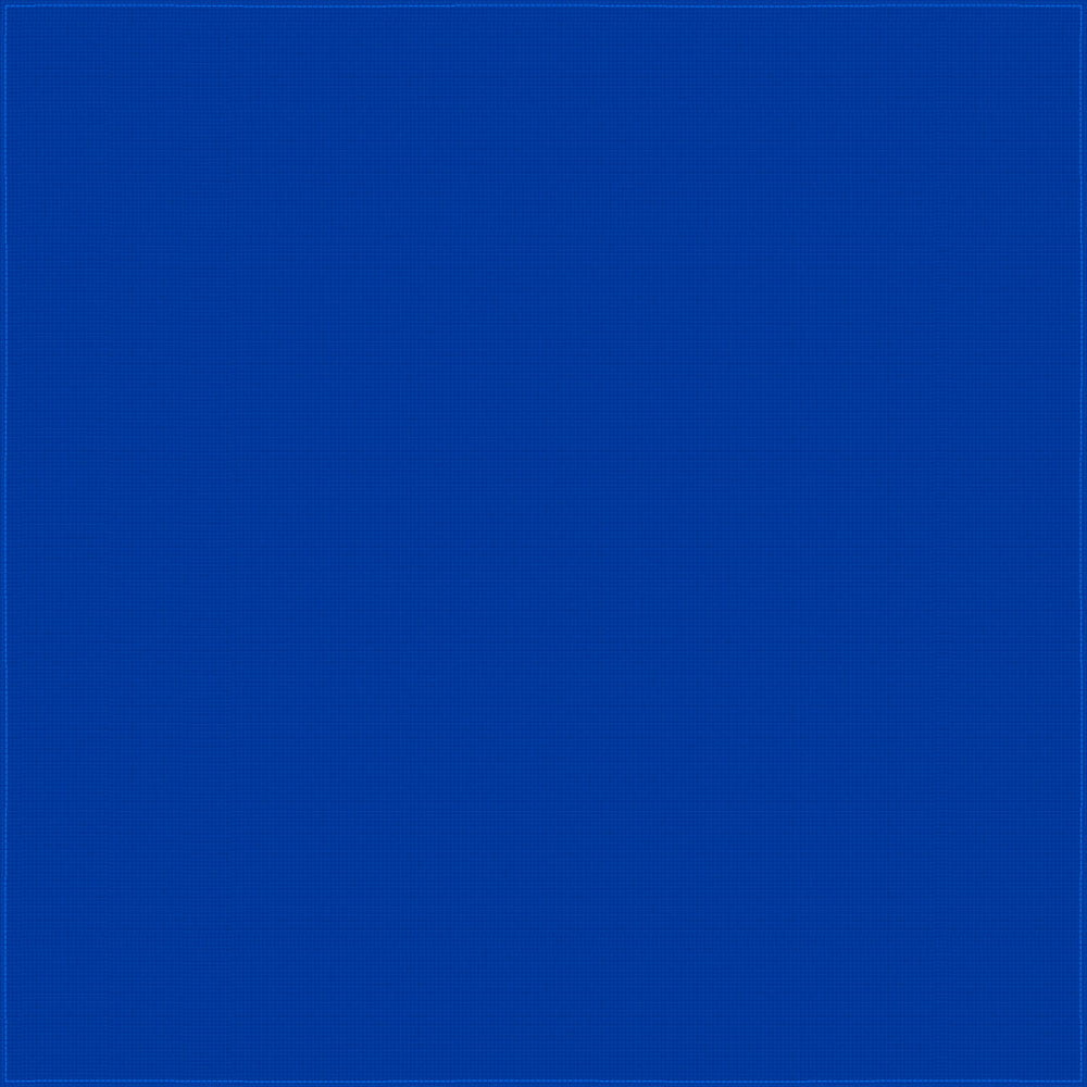1pc Royal Blue Blue Solid Handkerchief - Single 1pc 22x22