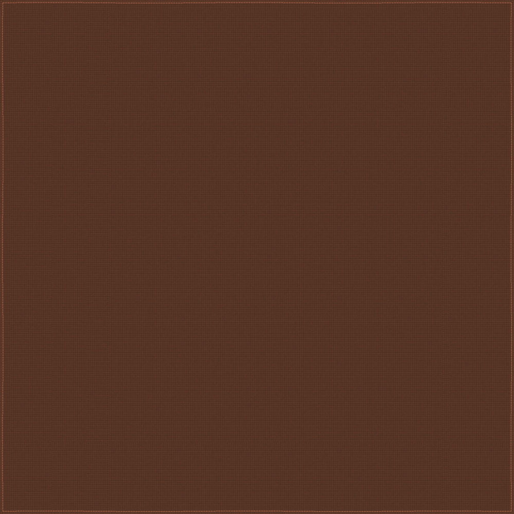 1pc Dark Brown Solid Handkerchief - Single 1pc 22x22
