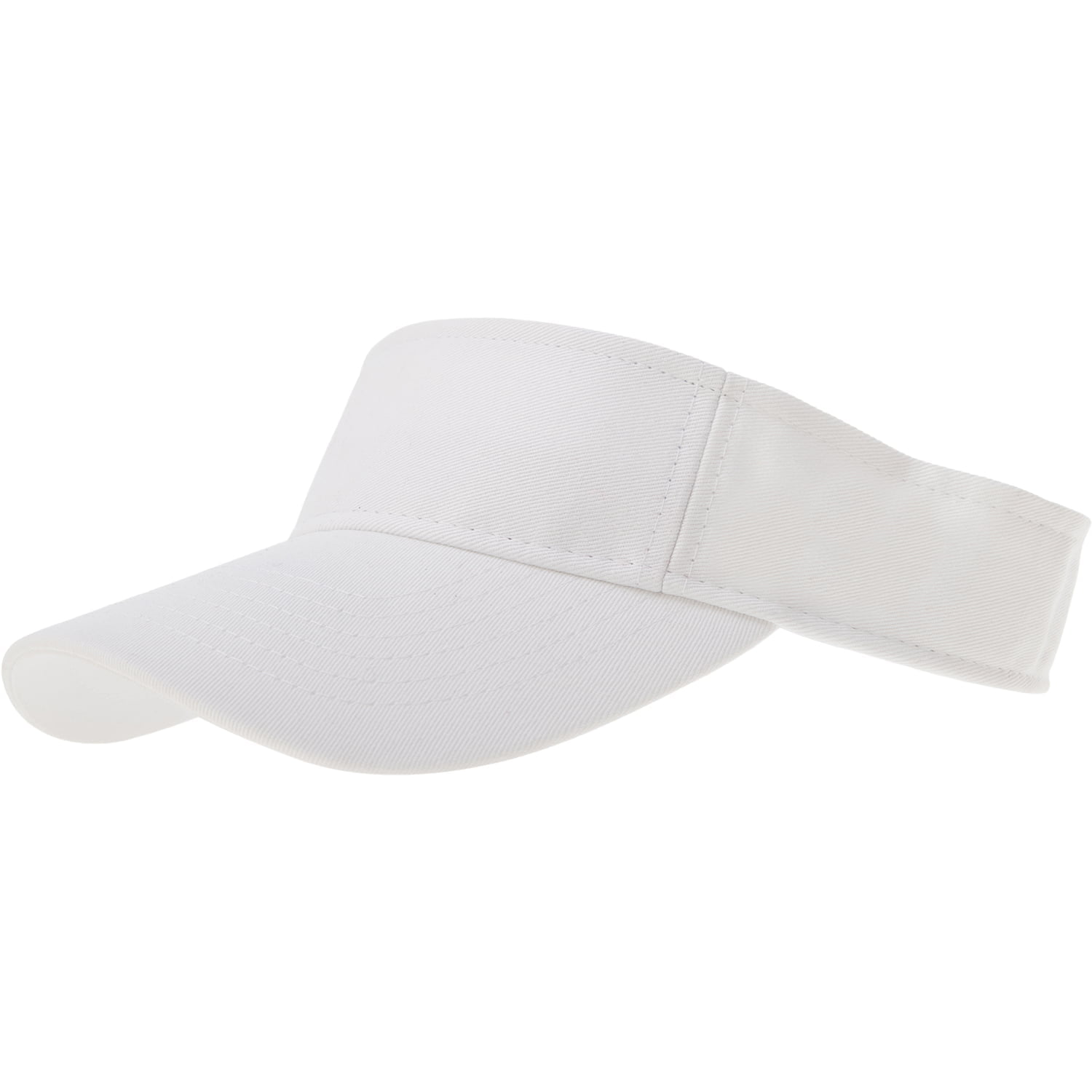 1pc White Sun Visor Hat - Single Piece