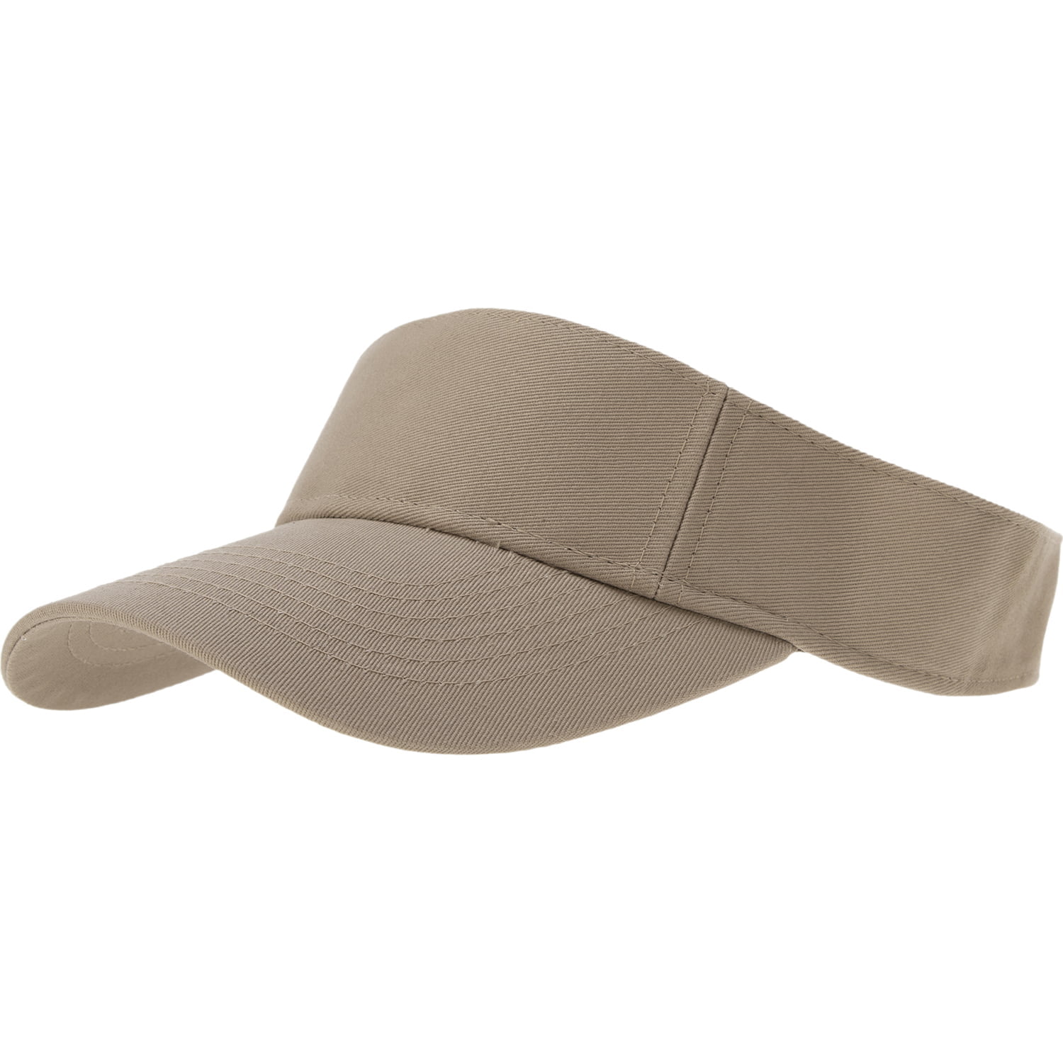 Khaki Sun Visor HAT - Single Piece