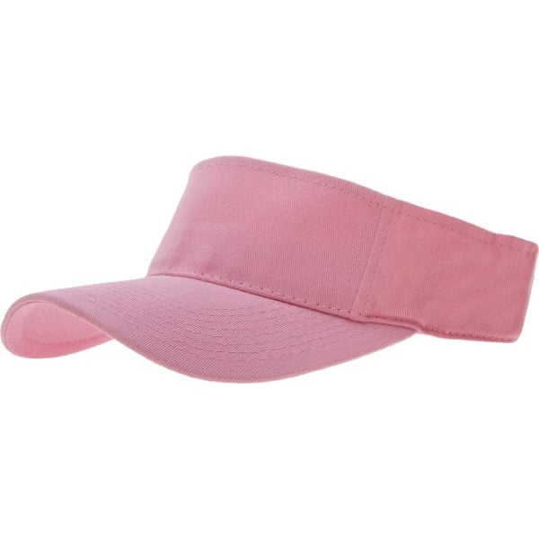 Light Pink Sun Visor Hat - Single Piece