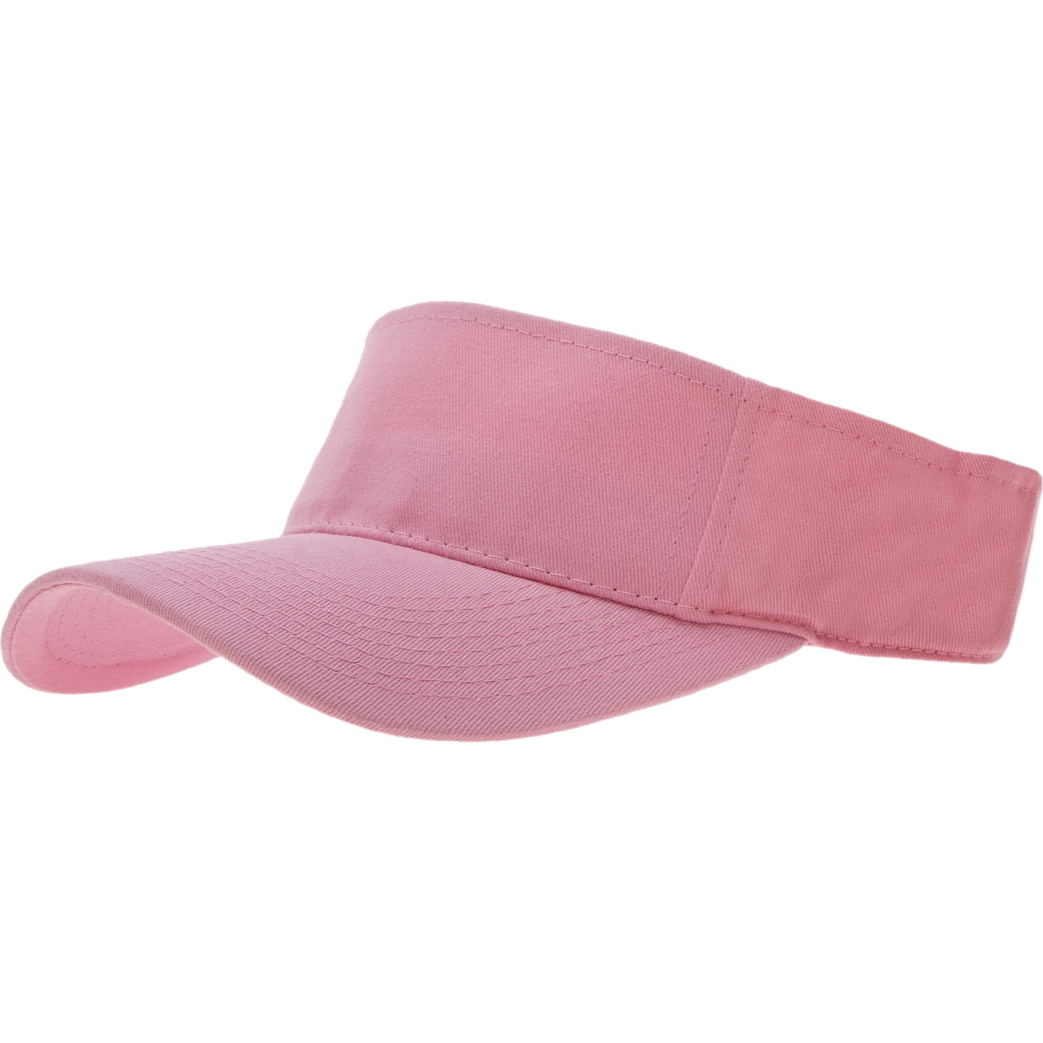 12pcs Light Pink Sun Visor Hat - Dozen Packed