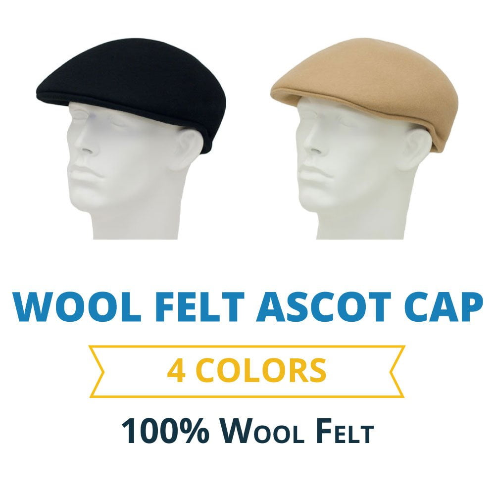 Wool Felt Ascot Cap