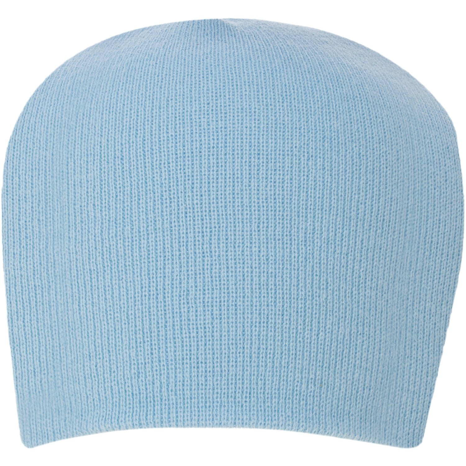 Light Blue USA Made Solid Beanie Winter Hat - Single Piece