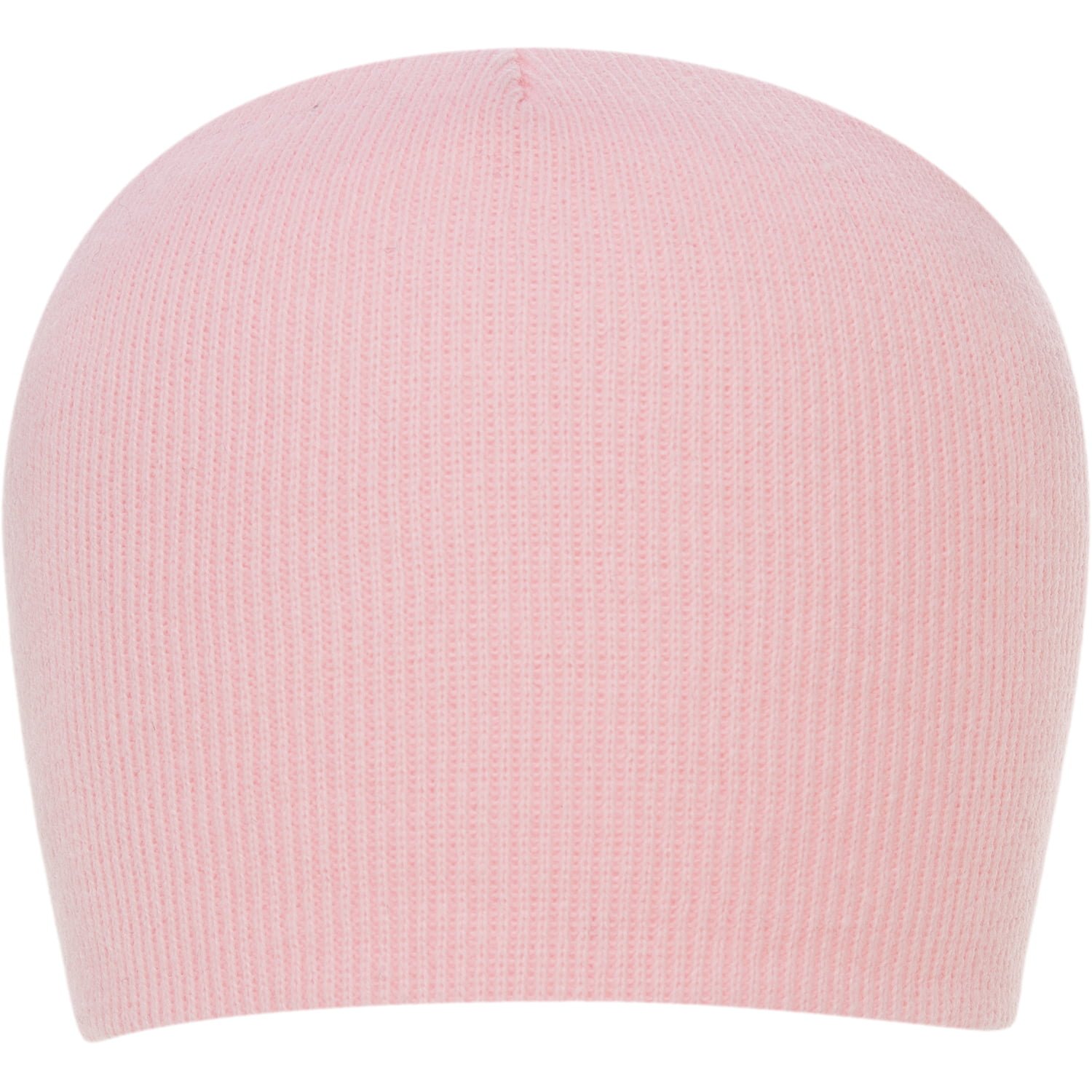 Light Pink USA Made Solid Beanie Winter Hats - Dozen Packed