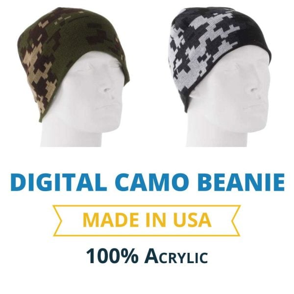 Digital Camo Beanie - Made in USA