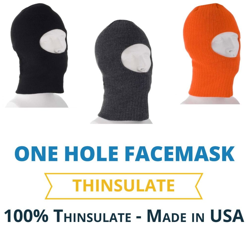 One Hole Thinsulate Facemask - Made in USA
