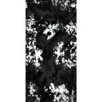 A vertical pattern of black and white digital camouflage displays an abstract arrangement of squares and irregular shapes creating a textured design suitable for military use.