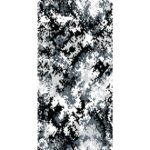 A vertical surface patterned in shades of gray and black displays a digital camouflage design with pixelated shapes blending together suggesting military or tactical use in various environments.