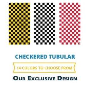 Checkered Tube Headband