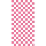 A repeating pattern of pink and white checkered squares occupies the space  creating a vibrant and bold visual effect suitable for various design contexts.