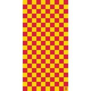 A red and yellow checkered pattern fills the entire area consisting of alternating squares creating a vibrant and bold visual effect suitable for various decorative uses.
