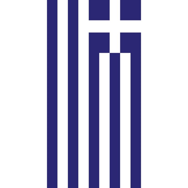 A stylized logo features vertical blue and white stripes forming the letters H and M alongside a cross symbolizing maritime connectivity and navigation against a plain white background.