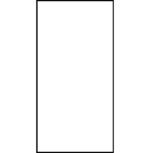 A blank rectangular white surface is enclosed within a thin black outline set against a plain background inviting various uses such as drawing writing or displaying content