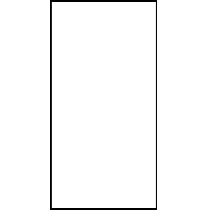 Solid Color Tube Headband A blank rectangular white surface is enclosed within a thin black outline set against a plain background inviting various uses such as drawing writing or displaying content