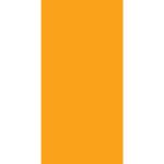 A vibrant orange circle is prominently displayed on a white background suggesting a bold and simple design emphasizing color contrast and minimalism.