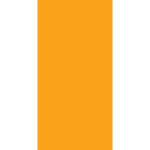 A vibrant orange circle is prominently displayed on a white background suggesting a bold and simple design emphasizing color contrast and minimalism.