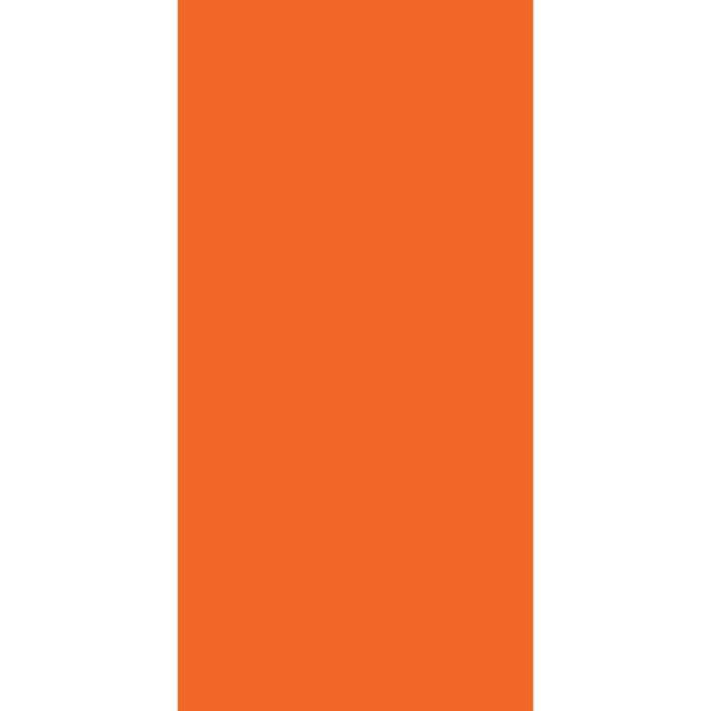A bold orange circle is centered against a contrasting white background creating a simple yet vibrant visual statement showcasing color contrast in an uncluttered design
