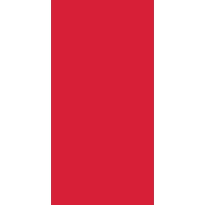 Solid Color Tube Headband A large red circle is positioned on a white background creating a stark contrast while emphasizing the bold color and simplicity of the design.