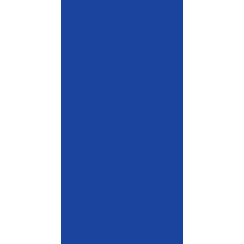 Solid Color Tube Headband A solid blue rectangle with a white left section appears beside it creating a contrast between the colors in the design which suggests simplicity and clarity.