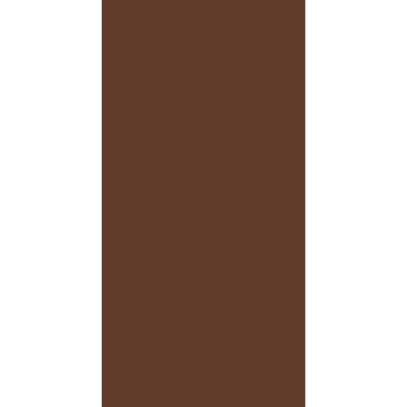 Solid Color Tube Headband A solid brown rectangular shape is centered within a white background suggesting simplicity and minimalism. The object stands out due to its contrasting color in a clean environment.