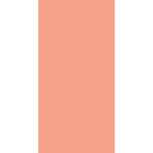 A light peach-colored rectangular shape occupies the left side with a stark white area on the right  creating a simple two-tone composition that emphasizes color contrast.