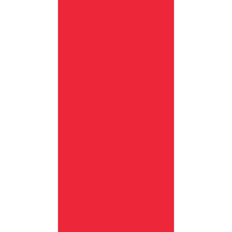 Solid Color Tube Headband A solid red circle occupies the center of a white background representing a simple graphic design element that draws attention with its bold color contrast in a minimal context.