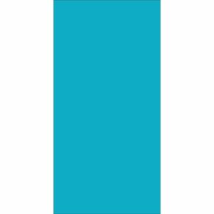 A solid turquoise rectangle stands vertically in the center with white margins on either side creating a simple and clean visual contrast in an abstract design.