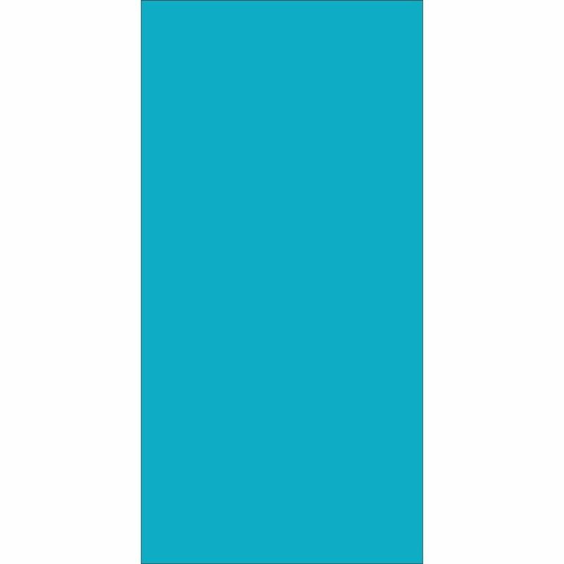 Solid Color Tube Headband A solid turquoise rectangle stands vertically in the center with white margins on either side creating a simple and clean visual contrast in an abstract design.