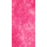A bright pink textured fabric covers the surface with variations in shade creating a marbled effect that enhances its visual depth and appeal in a playful design context