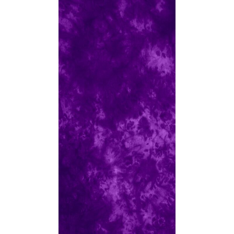 A textured fabric with various shades of purple covers the surface creating a dynamic and vibrant appearance suitable for artistic or decorative use